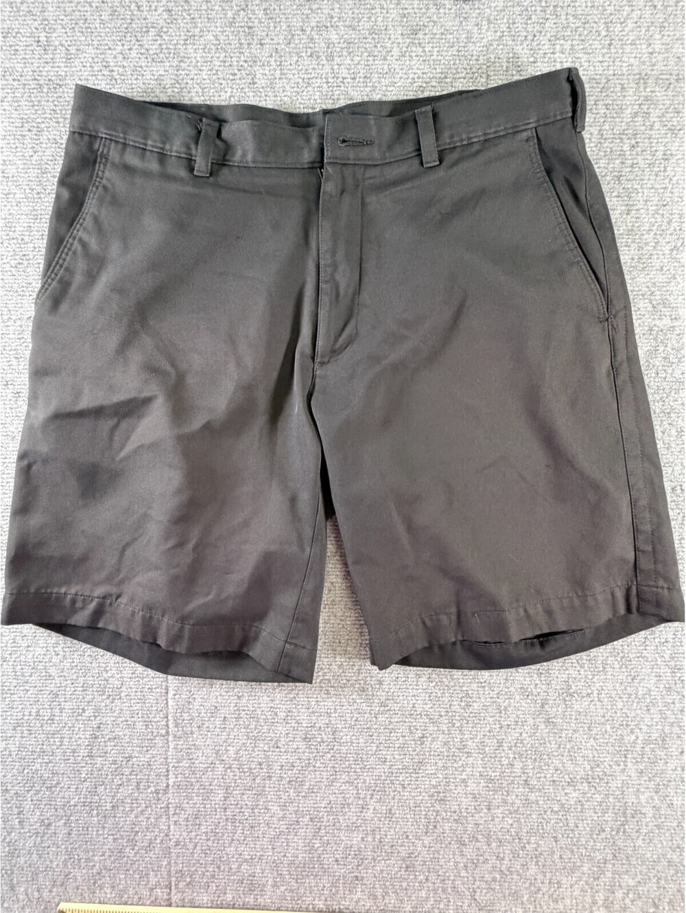 PGA TOUR Mens Golf Shorts Black Flat Front Performance Casual Size 40